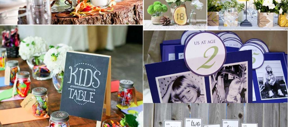Creative Table Number Ideas for Your Wedding Reception