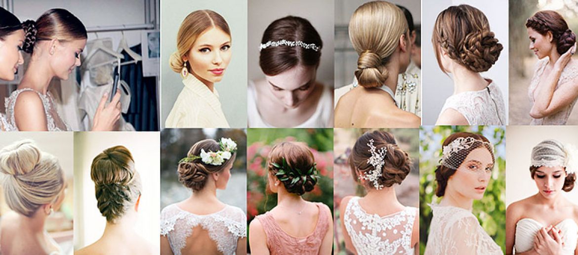 Some hair buns for your wedding look
